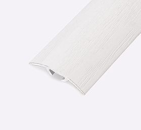 Порог (стык) Русский профиль  разноуровневый ламинированный с дюб, 30*900 мм, Дуб белый